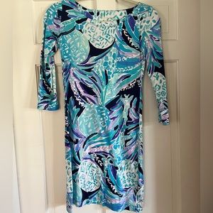 Lilly Pulitzer Hollee Allotta Collada Pineapple Shift Dress- Size XXS